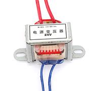 SEAFRONT Transformateur de Puissance AC à 24 V, Convertisseur de Tension monophasé en Nylon EI Ignifuge, Bobine Imprégnée Sous Vide de Fil de Cuivre Complet de 2 W pour Appareils électroménagers et