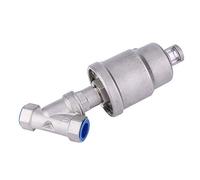 SEAFRONT Valve à Siège incliné en Acier Inoxydable Actionnée par Air 1 | Acier Inoxydable, Joints PTFE FKM, Eau Gaz , Alimentaire, Vanne Pneumatique à Vapeur, Contrôle D’air 0,3-1 MPa