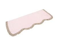 SEAFRONT Velours Doré Chiffon de Protection Contre la Poussière pour | Housse de protection lavable, décor de pompon, infroissable, pour pianos et claviers droits