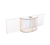 SEAFRONT Window Bird Feeder Regenerd Stable 180 ° Vue Claire de L'alimentation des Oiseaux pour L'observation des Oiseaux, Cedarwood