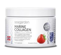 Seagarden Collagène Marin Type 1 à Boire - Peptides Hydrolysés + Vitamine C, Complément Alimentaire Goût Fraise, Peau Hydratée, Articulations Souples - 150 g (30 Portions)