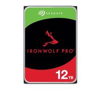 Seagate IronWolf Pro, 12 to, Disque Dur d'entreprise Interne NAS HDD - CMR, 3,5”, SATA 6 Gbits/s, 7 200 TR/Min, 256 Mo de mémoire Cache, Rescue Services (ST12000NT001)