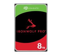 Seagate 8ToIronWolf Pro Disque Dur Interne NAS | SATA (ST8000NTZ01) | 7200 tr/min. HDD NAS professionnel. Performance 24/7, AgileArray, All-CMR, 550To/an, surveillance santé.