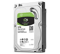 Seagate BarraCuda, 2 To, Disque dur interne HDD - 3,5" SATA 6 Gbit/s 7 200 tr/min, 64 Mo de mémoire cache, pour PC de bureau et portable (ST2000DM006)