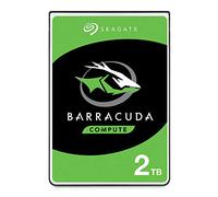 Seagate BarraCuda 2To, Disque Dur Interne HDD, 2.5 pouces, SATA 6 Goit/s, 5 400 tr/min, 128 Mo de cache, pour PC et ordinateur portable, Ouverture Facile, Services Rescue (ST2000LMZ15)