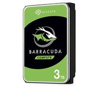 Seagate BarraCuda, 3 To, Disque dur interne HDD - 3,5" SATA 6 Gbit/s 5 400 tr/min, 256 Mo de mémoire cache, pour PC de bureau et portable (ST3000DM007)
