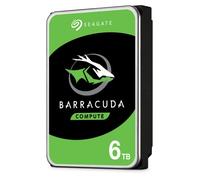 Seagate BarraCuda, 6 To, Disque dur interne HDD - 3,5" SATA 6 Gbit/s 5 400 tr/min, 256 Mo de mémoire cache, pour PC de bureau et portable (ST6000DM003)