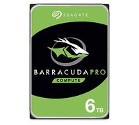 Seagate BarraCuda Pro 6 To, Disque dur interne HDD - 3,5" SATA 6 Gbit/s 7 200 tr/min, 256 Mo de mémoire cache, PC, services de récupération des données - Ouverture facile (ST6000DMZ04)