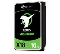 Seagate Exos X18, 16 To, Disque dur interne d’entreprise HDD, CMR 3,5'', Hyperscale SATA 6 Go/s 7200 TR/Min 512e 4Kn Fast Format Faible Latence avec Cache amélioré Référence (ST16000NM000J)
