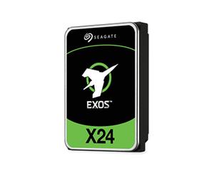 Seagate Exos X24 12To HDD 3.5" SATA III 7200 RPM 512Mo, interface 6Gbit/s, vitesse de transfert 272MiB/s, RV Sensor, MTBF 2500000h