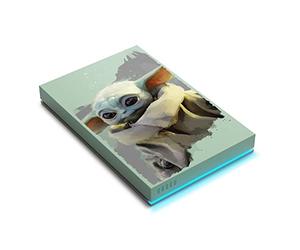 Seagate FireCuda 2To Disque dur externe portable, compatible avec PS4, PS5, Xbox One/Series, PC, Star Wars Edition Grogu, USB 3.2, 3 ans Rescue Services (STKL2000404)