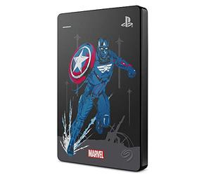 Seagate Game Drive for PS4, Marvel's Avengers Captain America, 2 TB - External Hard Drive, USB 3.0, compatible with PS4 and PS5 (STGD2000206)