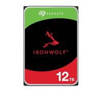 Seagate IronWolf 12To, Disque dur interne NAS HDD, CMR 3,5" SATA 6Goit/s 7 200 tr/min, 256 Mo de mémoire cache, pour NAS RAID, Ouverture facile, services Rescue valables 3 ans (ST12000VN0007)