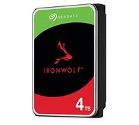 Seagate IronWolf 4 To, Disque dur interne NAS HDD, CMR 3,5" SATA 6 Gbit/s 5 400 tr/min, 64 Mo de mémoire cache, pour NAS RAID, services Rescue valables 3 ans (ST4000VN006)