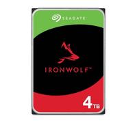 Seagate IronWolf 4To, Disque dur interne NAS HDD, CMR 3.5 Pouces SATA 6Goit/s 5 400 tr/min, 64 Mo de mémoire cache, pour NAS RAID, Ouverture Facile, Services Rescue (ST4000VNZ06)