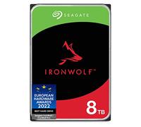 Seagate IronWolf 8 to, Disque Dur Interne NAS HDD, CMR 3,5" SATA 6 Gbit/s 7200 TR/Min, 256 Mo de mémoire Cache, pour NAS Raid, Services Rescue valables 3 Ans (ST8000VN002)