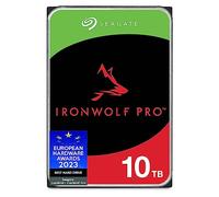 Seagate IronWolf Pro 10 to, Disque Dur d'entreprise Interne NAS HDD - CMR, 3,5”, SATA 6 Gbits/s, 7 200 TR/Min, 256 Mo de mémoire Cache, Services Rescue - Ouverture Facile (ST10000NTZ01)
