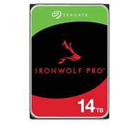 Seagate IronWolf Pro, 14 to, Disque Dur d'entreprise Interne NAS HDD - CMR, 3,5”, SATA 6 Gbits/s, 7 200 TR/Min, 256 Mo de mémoire Cache, Rescue Services (ST14000NT001)