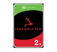 Seagate IronWolf Pro, 2 to, Disque Dur d'entreprise Interne NAS HDD - CMR, 3,5”, SATA 6 Gbits/s, 7 200 TR/Min, 256 Mo de mémoire Cache, Rescue Services (ST2000NT001)