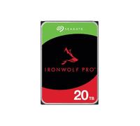 Seagate IronWolf Pro, 20 to, Disque Dur d'entreprise Interne NAS HDD - CMR, 3,5”, SATA 6 Gbits/s, 7 200 TR/Min, 256 Mo de mémoire