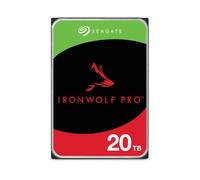 Seagate IronWolf Pro, 20 to, Disque Dur d'entreprise Interne NAS HDD - CMR, 3,5”, SATA 6 Gbits/s, 7 200 TR/Min, 256 Mo de mémoire Ca