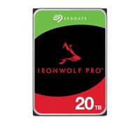 Seagate IronWolf Pro 20To, Disque dur d'entreprise interne NAS HDD - CMR, 3,5”, SATA 6Goits/s, 7 200 tr/min, 256 Mo de mémoire cache, services Rescue - Ouverture facile (ST20000NTZ01)
