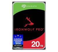 Seagate IronWolf Pro 20To, Disque dur d'entreprise interne NAS HDD - CMR, 3,5”, SATA 6Goits/s, 7 200 tr/min, 256 Mo de mémoire cache, services Rescue - Ouverture facile (ST20000NTZ01)