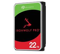 Seagate IronWolf Pro, 22 to, Disque Dur d'entreprise Interne NAS HDD - CMR, 3,5”, SATA 6 Gbits/s, 7 200 TR/Min, 256 Mo de mémoire Cache, Rescue Services (ST22000NT001)