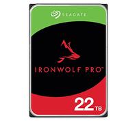 Seagate IronWolf Pro 22 to, Disque Dur d'entreprise Interne NAS HDD - CMR, 3,5”, SATA 6 Gbits/s, 7 200 TR/Min, 256 Mo de mémoire Cache, Services Rescue