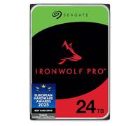 Seagate IronWolf Pro 24To, Disque dur d'entreprise interne NAS HDD, CMR, 3.5 Pouces, SATA 6Goits/s, 7 200 tr/min, 256 Mo de mémoire cache, Ouverture Facile, Services Rescue (ST24000NTZ02)