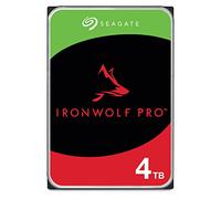 Seagate IronWolf Pro 4 To, Disque dur interne NAS HDD - CMR 3,5 pouces SATA 6 Gbit/s 7 200 tr/min, 128 Mo de mémoire cache, pour NAS RAID, services de récupération des données Rescue (ST4000NE0025)