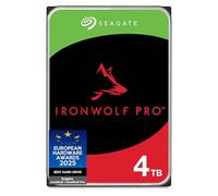 Seagate IronWolf Pro 4To, Disque dur d'entreprise interne NAS HDD, CMR, 3.5 Pouces, SATA 6Goits/s, 7 200 tr/min, 256 Mo de mémoire cache, Ouverture Facile, Services Rescue (ST4000NTZ01)