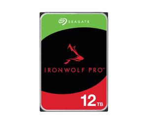 SEAGATE Ironwolf PRO Enterprise NAS HDD 12To 7200rpm 6Gb/s SATA 256Mo cache 8.9cm 3.5p 24x7 for NAS & RAID Rackmount Systeme BLK