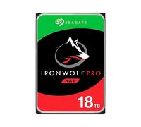 Seagate IronWolf Pro ST18000NE000 - Disque dur - 18 To - interne - 3.5" - SATA 6Gb/s - 7200 tours/min - mémoire tampon : 256 Mo - avec 3 ans de Seagate Rescue Data Recovery