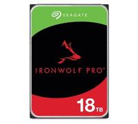Seagate IronWolf Pro ST18000NT001 - Disque dur - 18 To - interne - 3.5" - SATA 6Gb/s - 7200 tours/min - mémoire tampon : 256 Mo - avec 3 ans de Seagate Rescue Data Recovery
