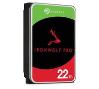 Seagate IronWolf Pro ST22000NT001 - Disque dur - 22 To - interne - 3.5" - SATA 6Gb/s - 7200 tours/min - mémoire tampon : 512 Mo - avec 3 ans de Seagate Rescue Data Recovery
