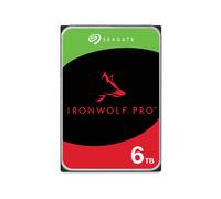 Seagate IronWolf Pro ST6000NT001 HDD 6To 7200 tr/min 256Mo 3.5" SATA 6Gbit/s, RV Sensors, Charge de travail 550To/an pour NAS