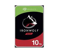 Seagate IronWolf ST10000VN000 HDD 10To 3.5" SATA III 7200 RPM 256Mo, RV Sensor, Charge 180To/an, MTBF 1M Heures, 0-65°C