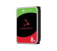 Seagate IronWolf ST8000VN002 - Disque dur - 8 To - interne - 3.5" - SATA 6Gb/s - mémoire tampon : 256 Mo - avec 3 ans de Seagate Rescue Data Recovery