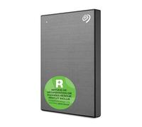 Seagate One Touch 2To, Disque Dur Externe Portable, chiffrement matériel par mot de passe, PC, Notebook & Mac, USB 3.0, Space Gray, Services Rescue inclus (STKY2000404)