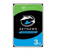 Seagate SkyHawk 3 To, Disque dur interne de surveillance HDD, 3,5" SATA 6 Gbit/s, 64 Mo mémoire cache, pour système de caméras de sécurité, services Rescue valables 3 ans (ST3000VX009)