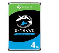 Seagate Skyhawk, 4 to, Disque Dur Interne de vidéosurveillance, 3.5", SATA 6 Go/s, 256 Mo de mémoire Cache, pour système de caméras de sécurité, 3 Ans Services Rescue en Interne (ST4000VX016)