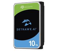 Seagate SkyHawk AI, 10 To, Disque Dur Interne de Surveillance, 3,5" SATA 6 Go/s 256 Mo de Cache, système de caméra de sécurité DVR/NVR, services Rescue valables 3 ans (ST10000VE0008)