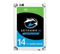 Seagate SkyHawk AI, 14 To, Disque Dur Interne de Surveillance, 3,5" SATA 6 Go/s 256 Mo de Cache, système de caméra de sécurité DVR/NVR, services Rescue valables 3 ans (ST14000VE0008)