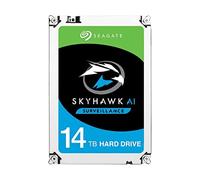 Seagate SkyHawk AI, 14 To, Disque Dur Interne de Surveillance, 3,5" SATA 6 Go/s 256 Mo de Cache, système de caméra de sécurité DVR/NVR, services Rescue valables 3 ans (ST14000VE0008)