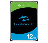 Seagate Skyhawk AI, Interne Überwachungsfestplatte HDD 12 TB, 3.5 Zoll, SATA 6 GB/s, 256 MB Cache, DVR-/NVR-Sicherheitskamerasystem, INKL. 3 Jahre Rescue Service, Modellnr.: ST12000VE001