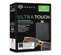 Seagate Ultra Touch STJW1000401 Disque SSD Externe Portable - USB-C USB 3.0 pour PC Mac et Application Mobile Touch pour Android, Mylio, Adobe, et 3 Ans de Service de Sauvetage