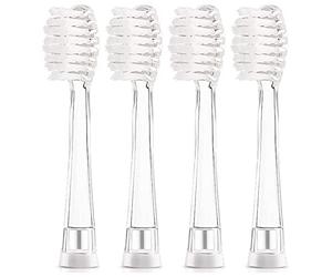 Seago SG977 SGEK6 Brosses De Rechange Pour YUNCHI K3 Pour Enfants Brosse à Dents Électrique 4 Têtes De Rechange Souples (4 Grandes Têtes De Brosse)