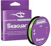 Seaguar Smackdown 10SDFG300 Ligne de pêche 100 % fluorocarbone - Tresse vert flash - Résistance à la rupture de 4,5 kg - 274 m