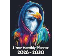 Seagull 5 Year Monthly Planner: Large 60 Month Sunday to Saturday Calendar | Gift For People Who Love Avian Animals, Bird Lovers | Ideal for ... and Busy Individuals | 8.5 x 11 Inches | v1